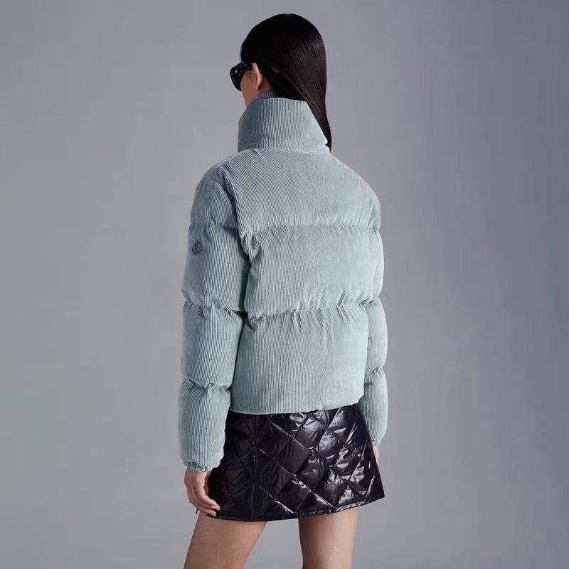 WOMEN MONCLER Antre Quilted Corduroy Down Jacket