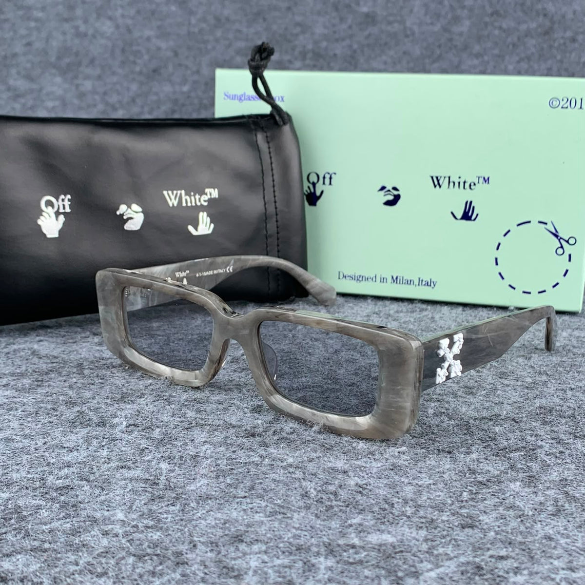 Off-White Grey Sunglasses