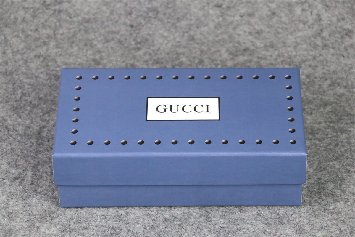 Gucci Double-Bridge Metal Pilot/Square Eyeglasses 'Silver'
