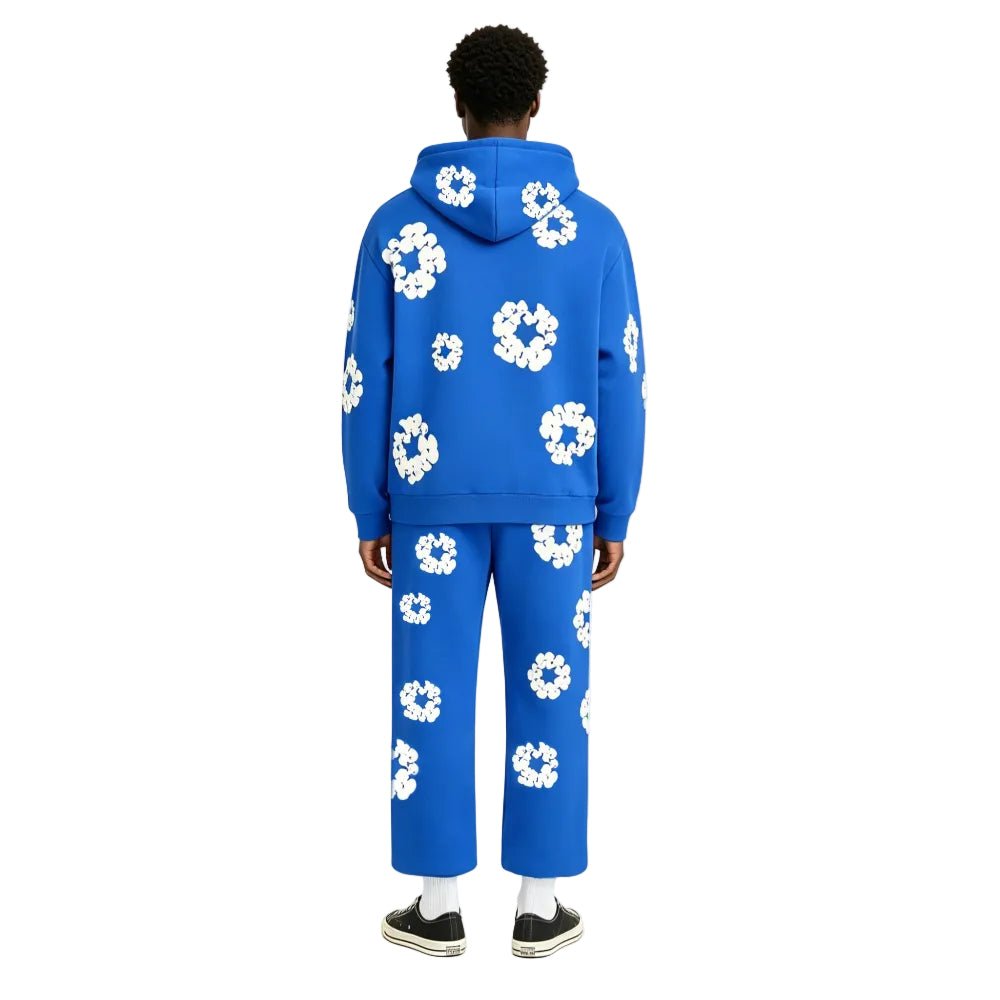 Denim Tears Cotton Wreath Baggy Sweatpants Blue