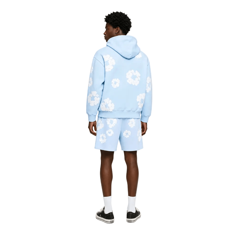 Denim Tears The Cotton Wreath Sweat Shorts Powder Blue