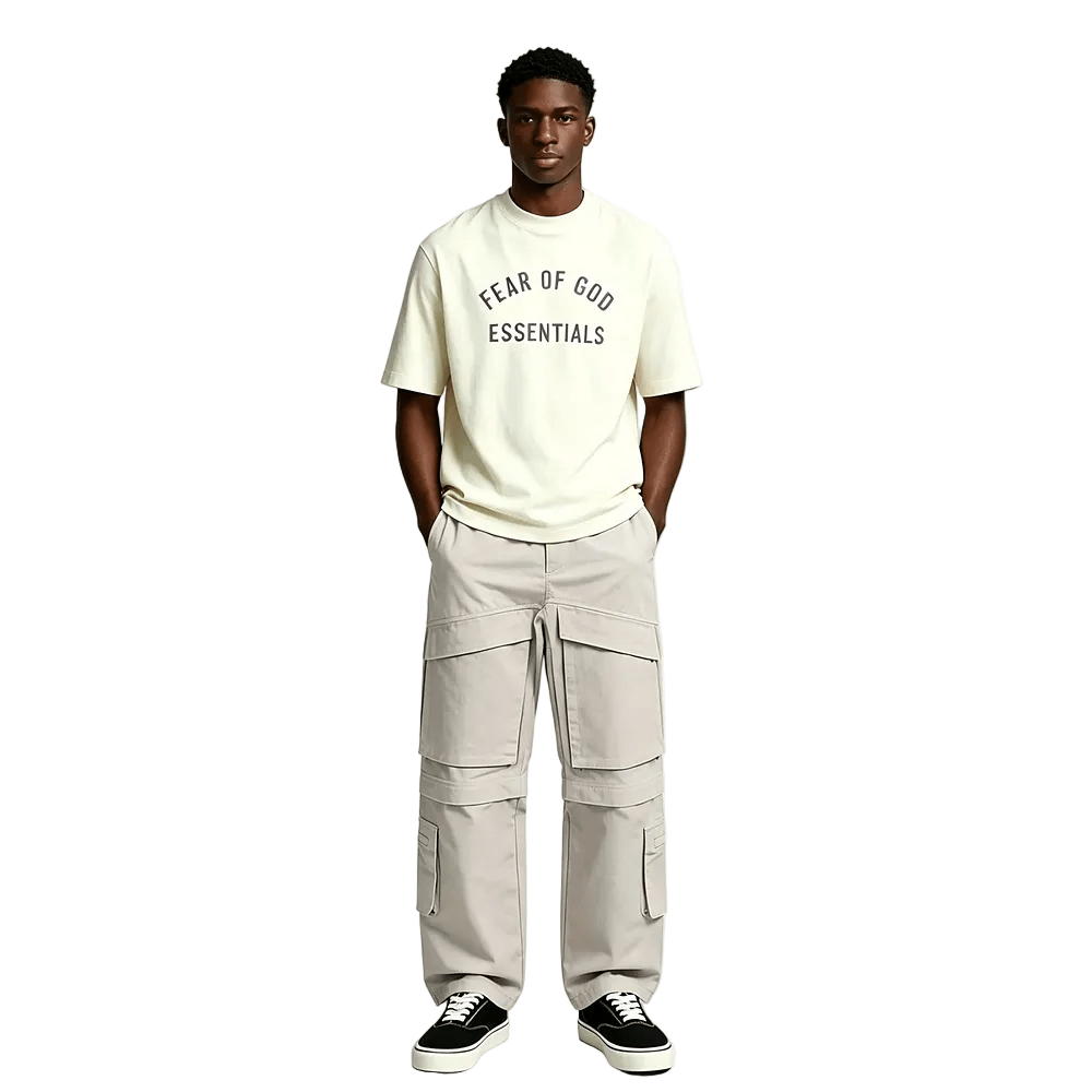 Entire Studios Cotton cargo pants Off White