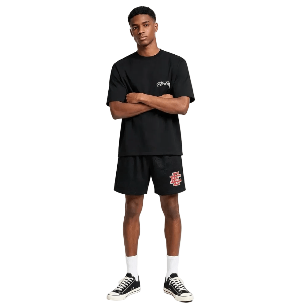 Eric Emanuel Men's Glitter Valentine's Basic Shorts Black
