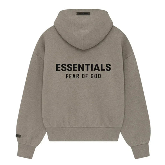 Fear of God Essentials Classic Full Zip-Up Hoodie Homestead Heather