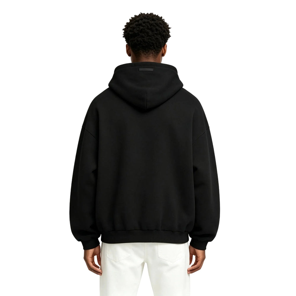Fear Of God Essentials Fleece Hoodie Black FW24