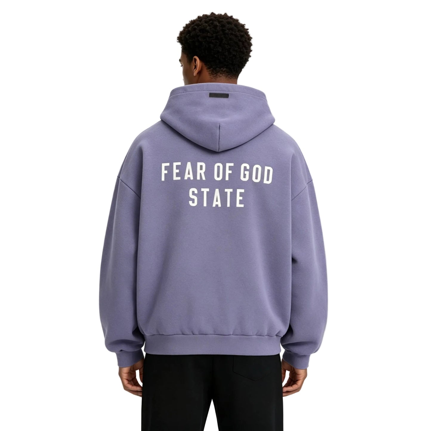 Fear of God Essentials Heavy Fleece Full Zip Hoodie Lavender