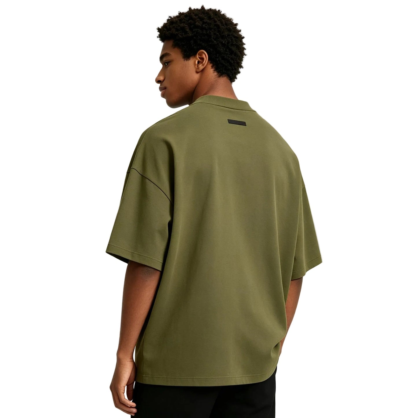 Fear of God Essentials Jersey Crewneck Tee Military