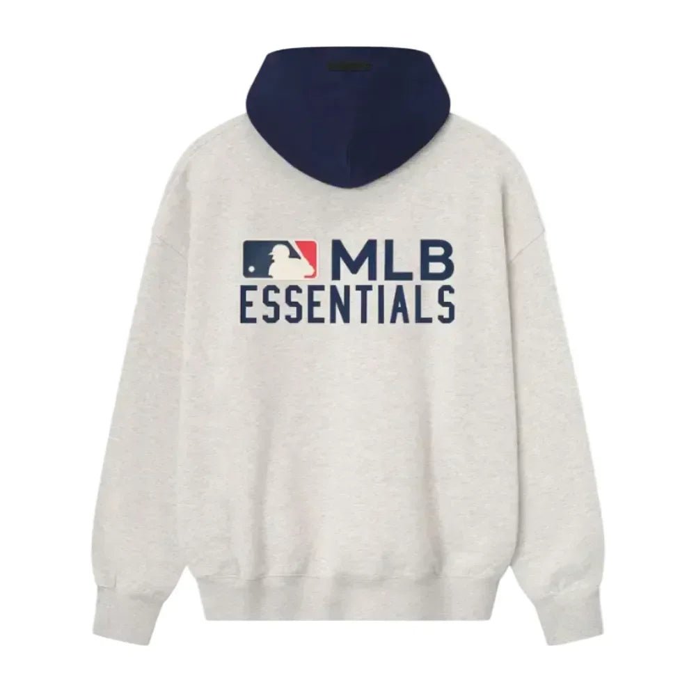 Fear of God Essentials MLB Sport Hoodie Oatmeal Heather Midnight Navy