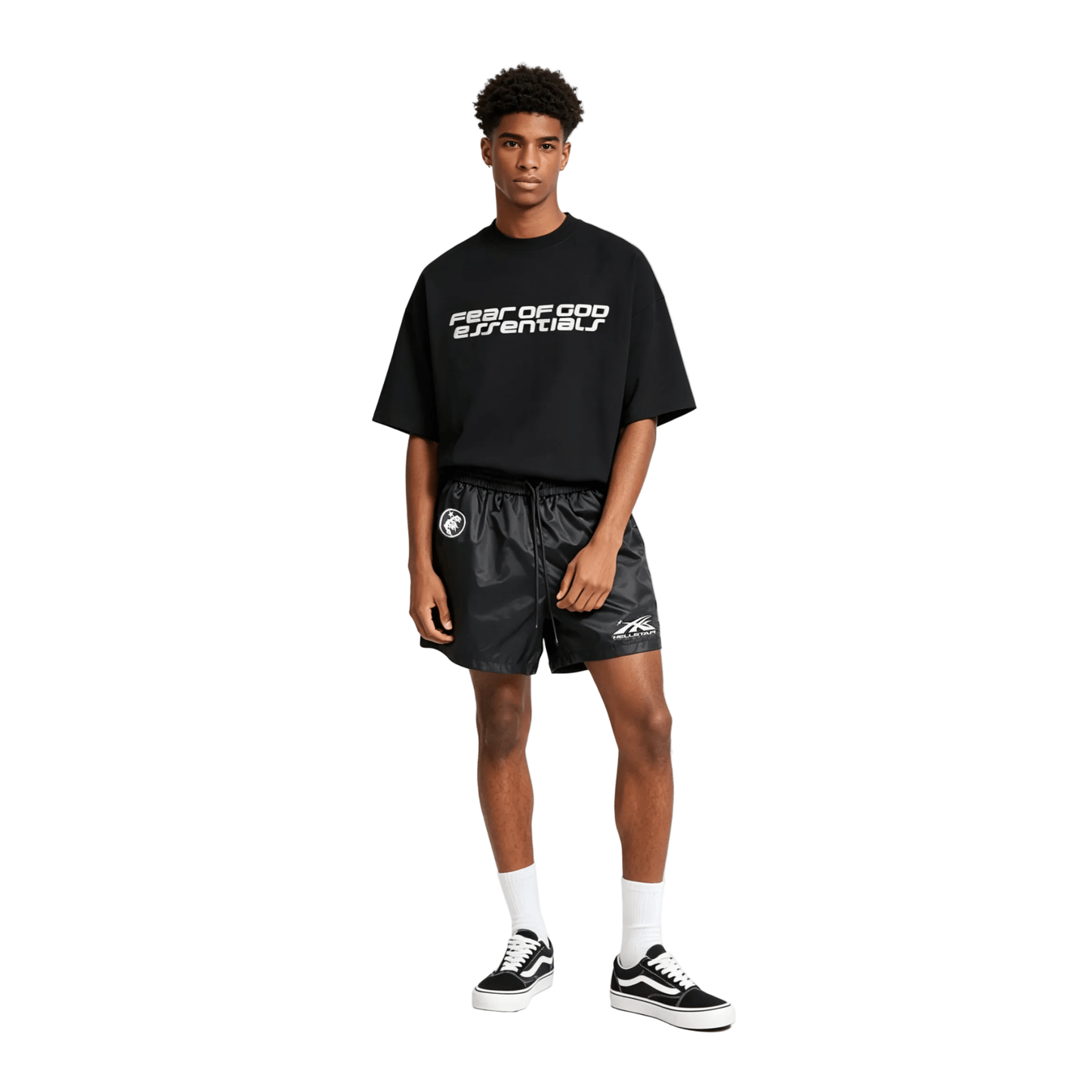 HELLSTAR NYLON SHORTS BLACK