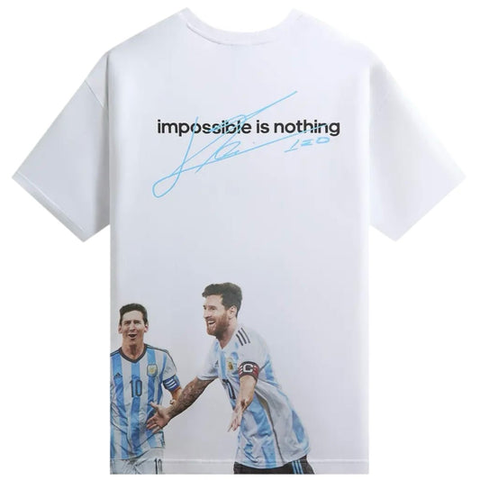 Kith x adidas Messi Football World Cup Graphic Tee White