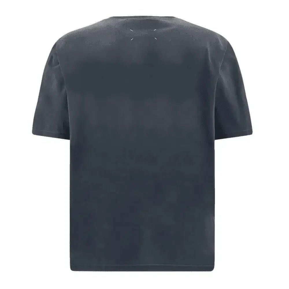 Maison Margiela Logo Heavy Jersey T-Shirt Blue