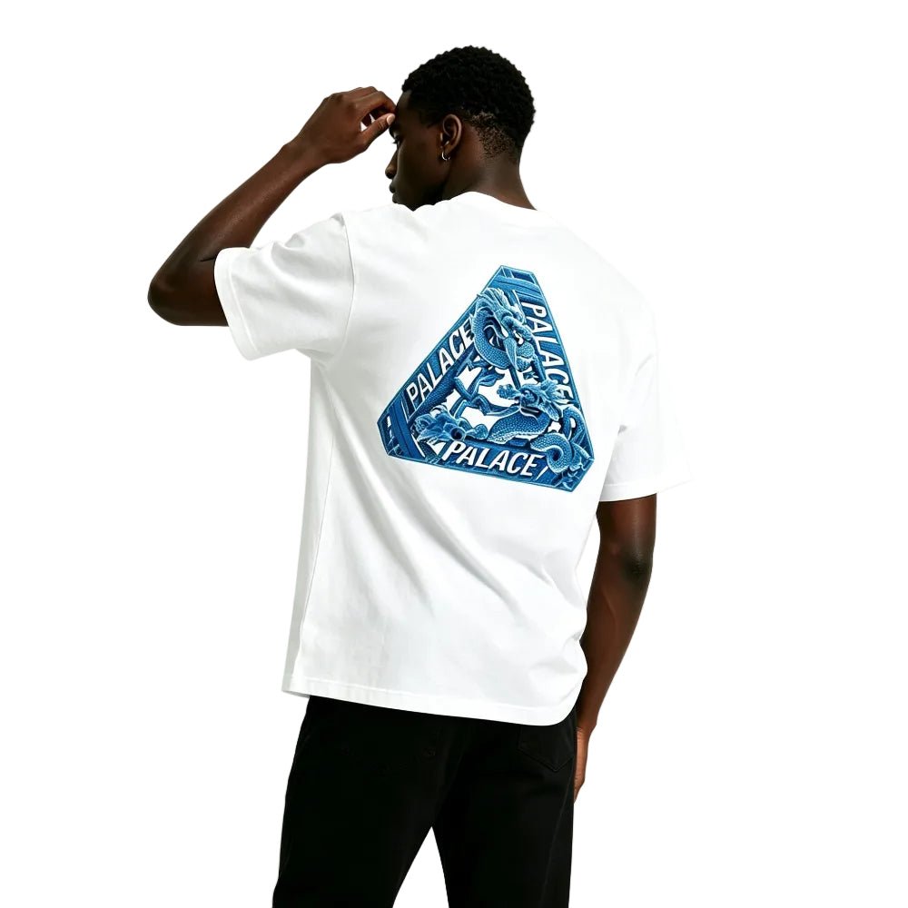 Palace Hong Kong Exclusive Dragon Tri-Ferg T-shirt White