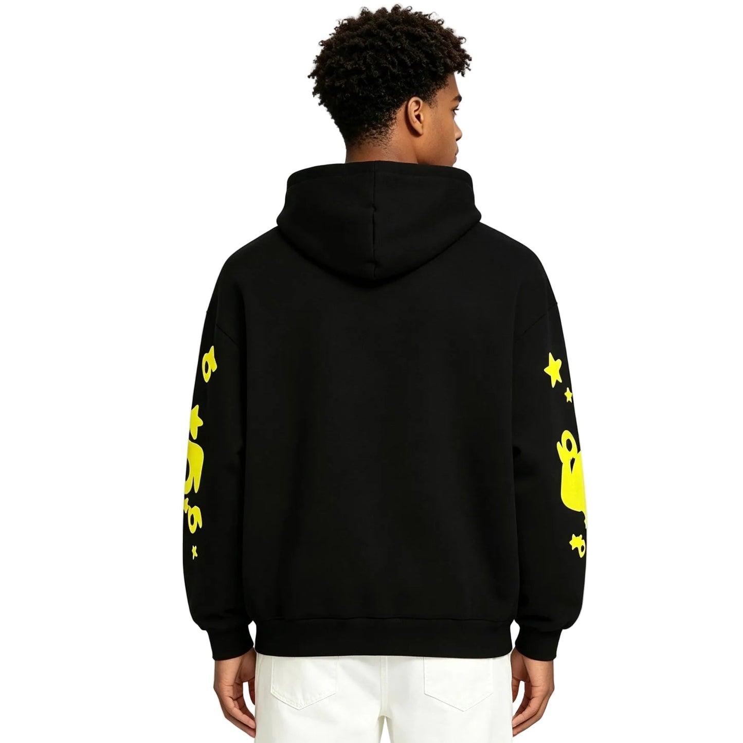 Sp5der Beluga Hoodie Onyx/Yellow