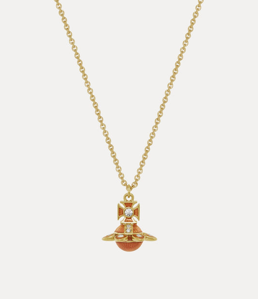 VIVIENNE WESTWOOD Capucine Platinum Pendant Necklace Brass(2 Colors)