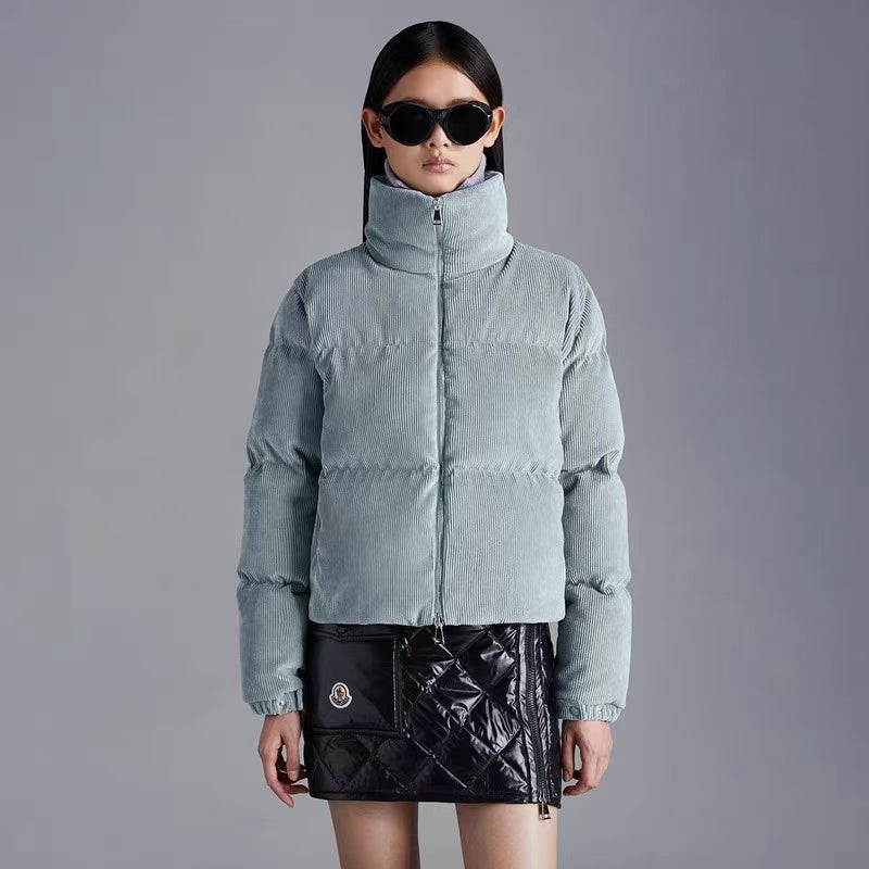 WOMEN MONCLER Antre Quilted Corduroy Down Jacket