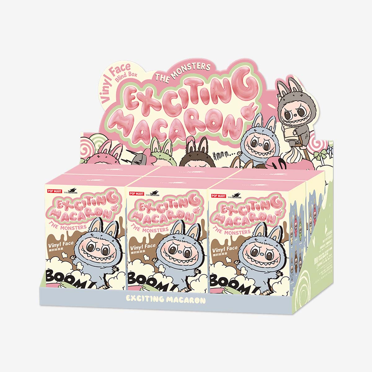 POPMART Exciting Macaron Vinyl Face Blind Box Labubu