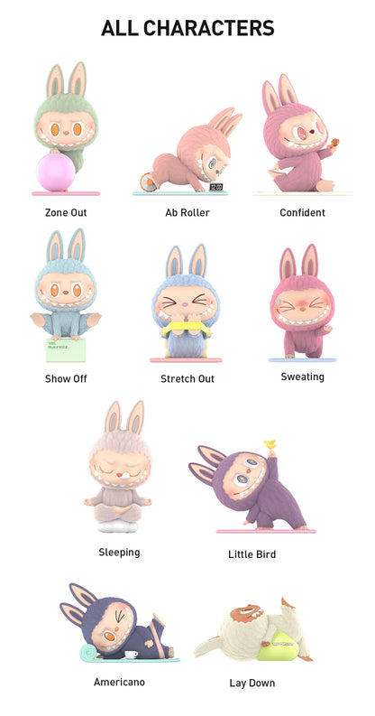 POPMART Labubu Lazy Yoga Series Figures Blind Box (SEALED)