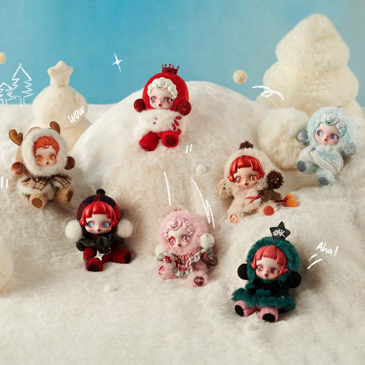 POPMART SKULLPANDA Winter Symphony Series Plush Keychain Blind Box (SEALED)