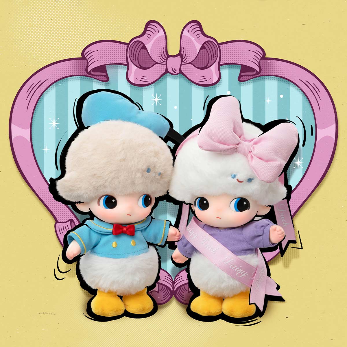 POPMART DIMOO WORLD × DISNEY Series-Vinyl Plush Keychain Blind Box (SEALED)