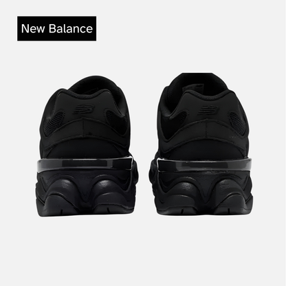 New Balance 9060 Big Kid 'Triple Black Suede'