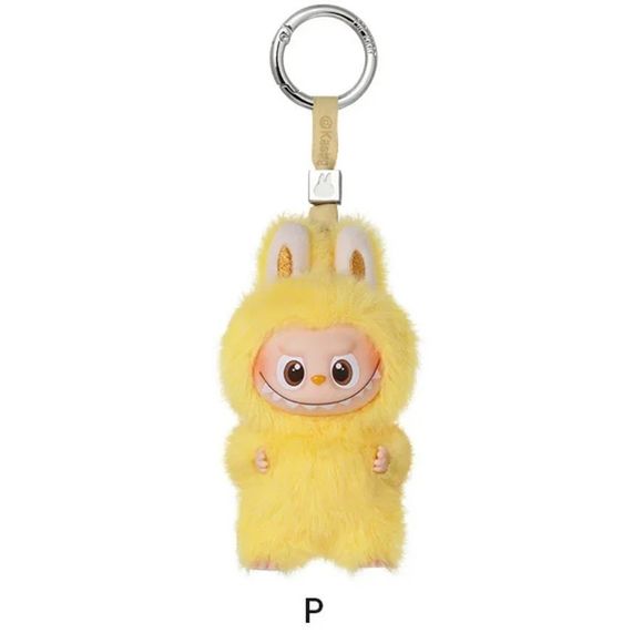 POP MART Labubu V4 The Monsters Pin For Love Alphabet Plush Pendant - Letter P