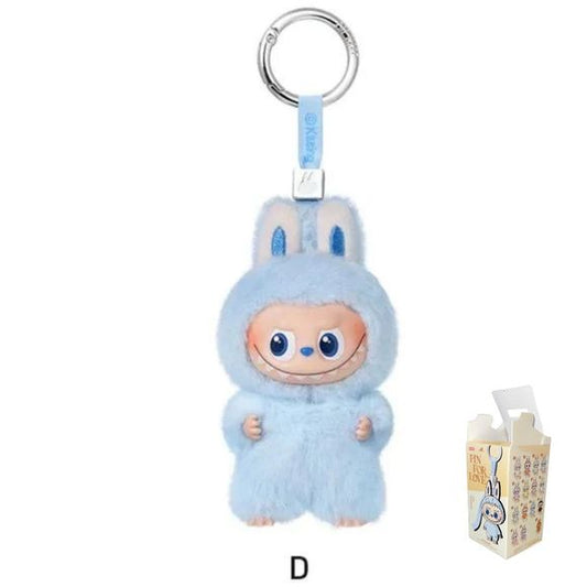 POP MART Labubu V4 The Monsters Pin For Love Alphabet Plush Pendant - Letter D