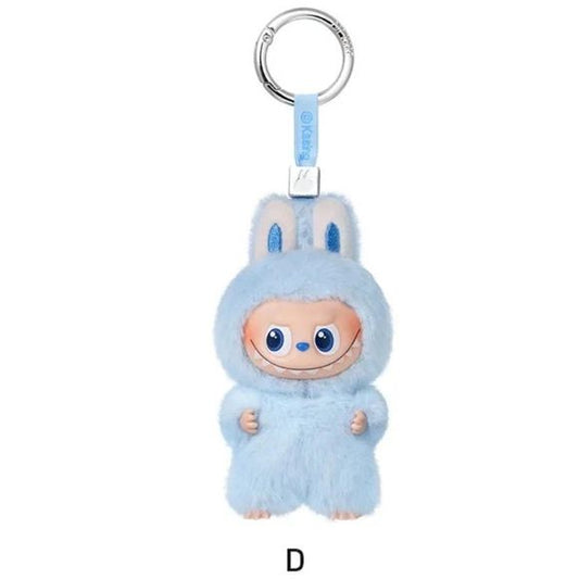 POP MART Labubu V4 The Monsters Pin For Love Alphabet Plush Pendant - Letter D