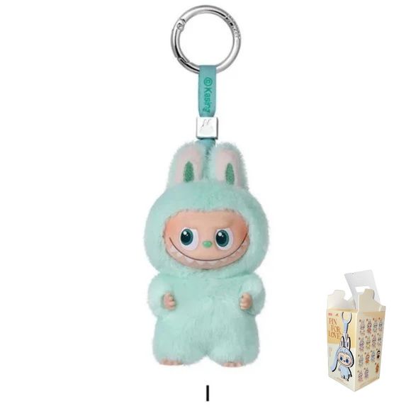 POP MART Labubu V4 The Monsters Pin For Love Alphabet Plush Pendant - Letter I