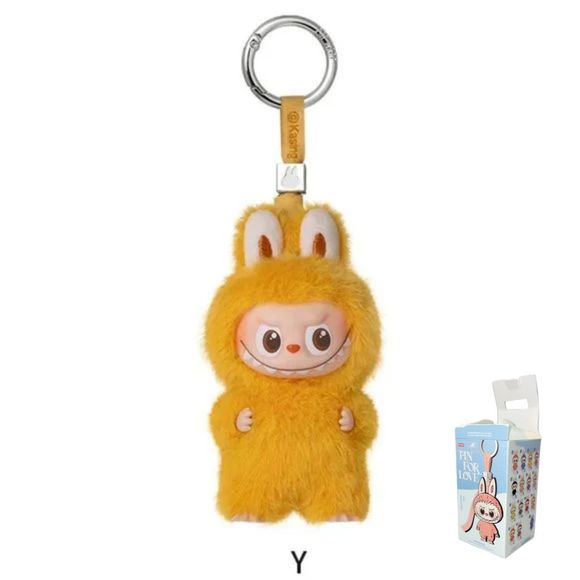 POP MART Labubu V4 The Monsters Pin For Love Alphabet Plush Pendant - Letter Y