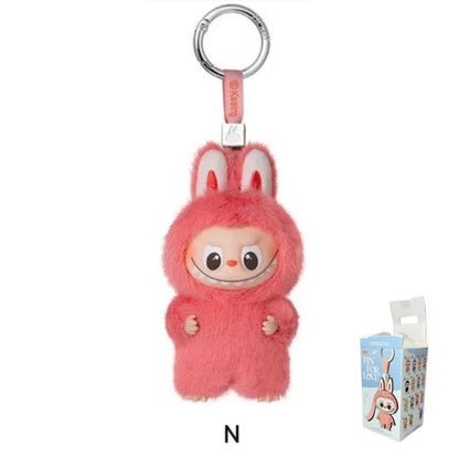 POP MART Labubu V4 The Monsters Pin For Love Alphabet Plush Pendant - Letter N