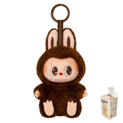 POP MART Labubu V2 Have A Seat The Monsters DUODUO SECRET Plush Keychain AUTHENTIC