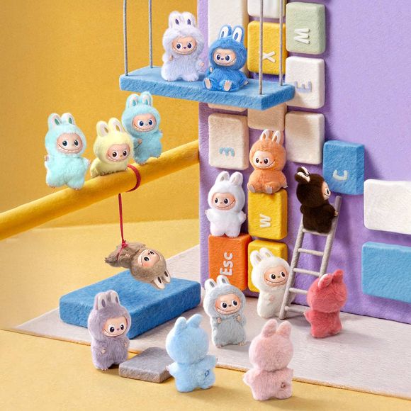 POP MART Labubu V4 The Monsters Pin For Love Series Plush Pendant Blind Box (A-M)