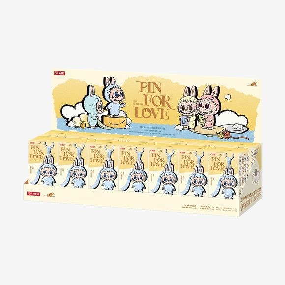 POP MART Labubu V4 The Monsters Pin For Love Series Plush Pendant Blind Box (A-M)