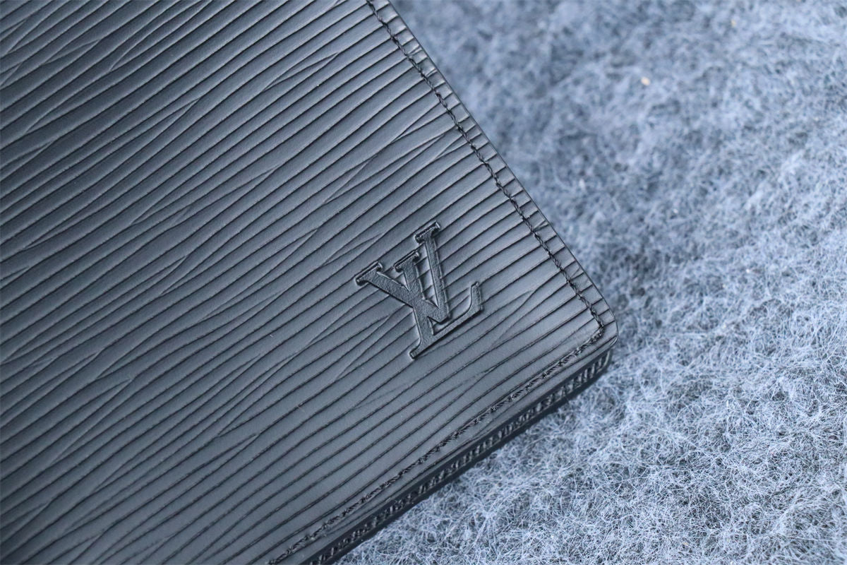 Louis Vuitton Multiple Wallet 'Black Epi Leather' (3 Card Slots)