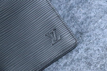 Louis Vuitton Multiple Wallet 'Black Epi Leather' (3 Card Slots)