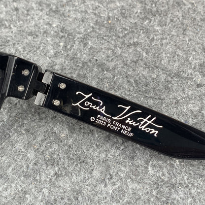 LV  Acetate 1.1 Millionaires Eyeglasses 'Black'