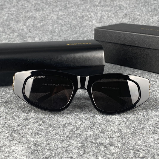 Balenciaga BB0095S 001 Sunglasses 'Black Gold'