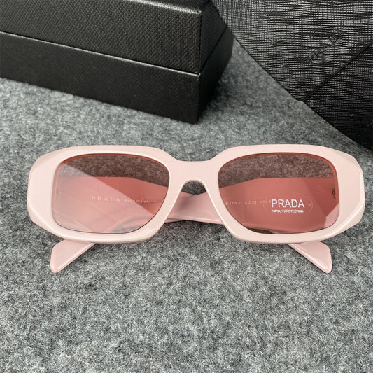 Prada Oversized Frame Sunglasses 'Pink'