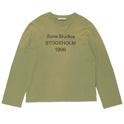 Acne Studios Logo 1996 Long Sleeve T-Shirt Olive Green