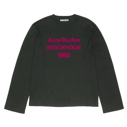 Acne Studios 1996 LOGO Long Sleeve RELAXED FIT Black