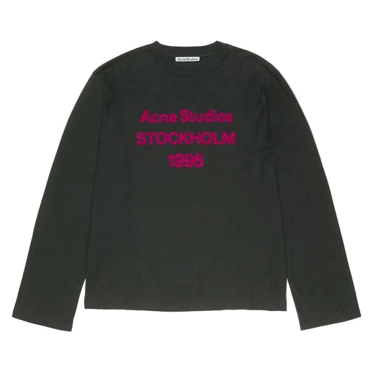 Acne Studios 1996 LOGO Long Sleeve RELAXED FIT Black