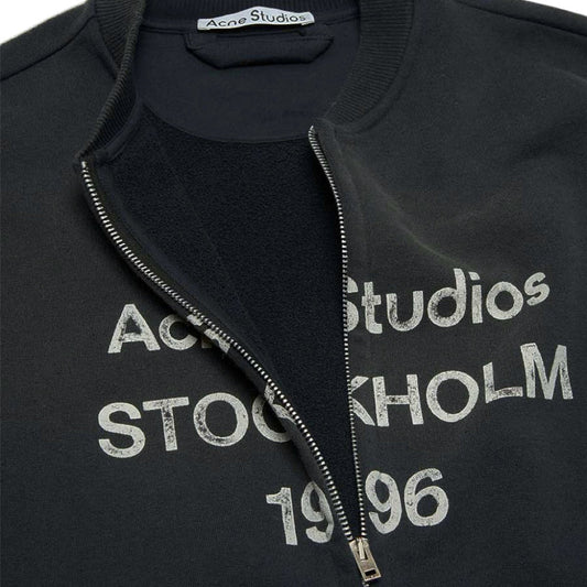 Acne Studios Zip Up 1996 Sweatshirt Black