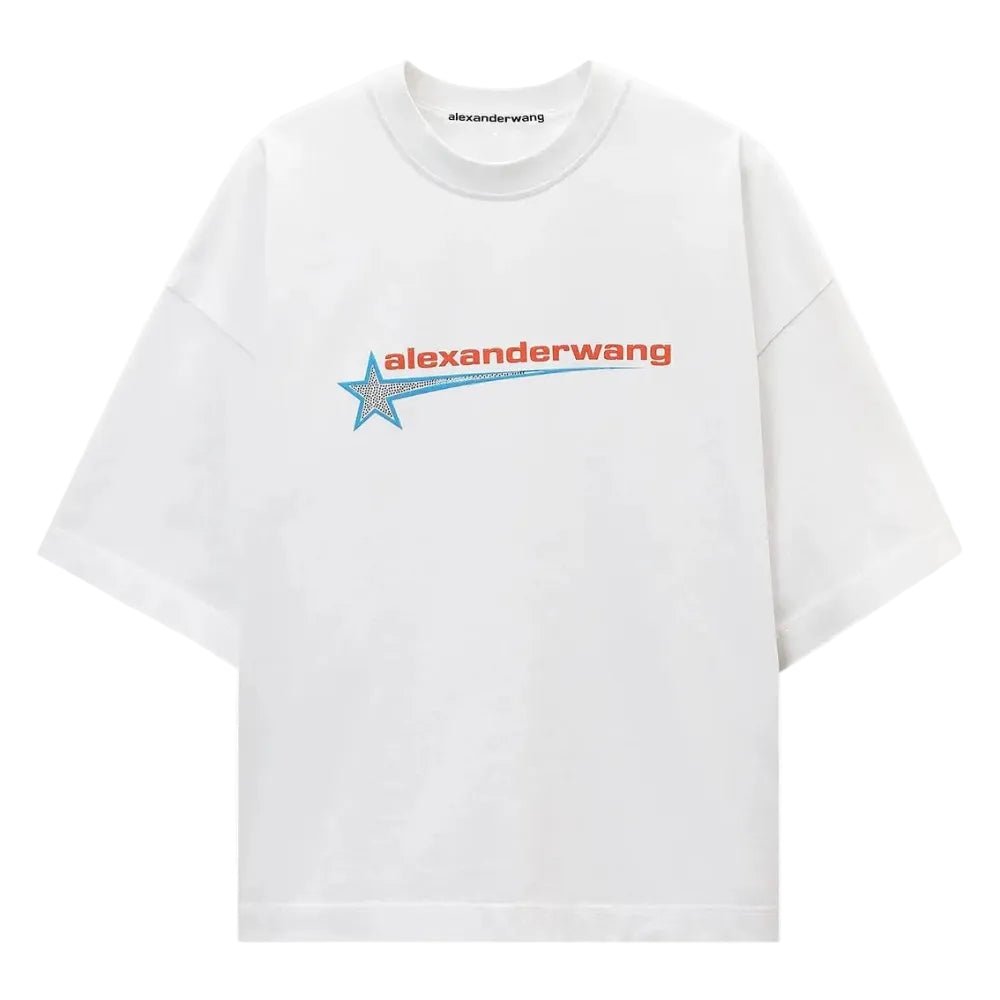 Alexander Wang Boxy Graphic Tee White