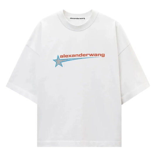 Alexander Wang Boxy Graphic Tee White