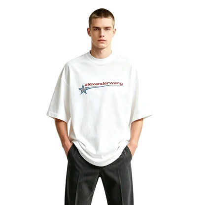 Alexander Wang Boxy Graphic Tee White