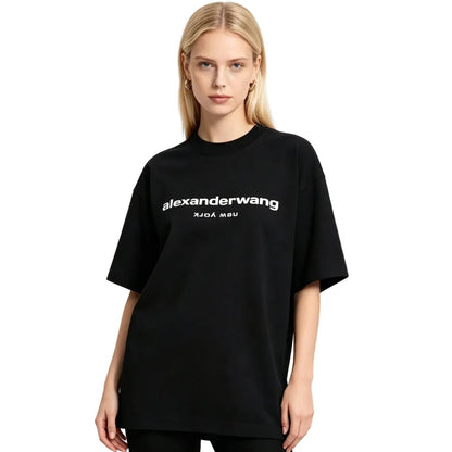Alexander Wang Puff Logo Tee Black