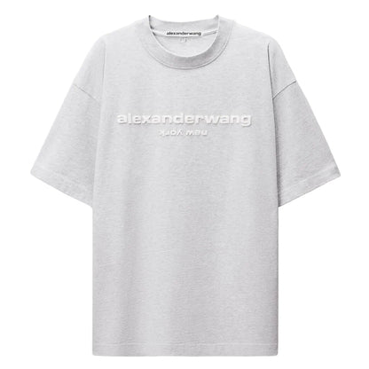 Alexander Wang Puff Logo Tee Grey