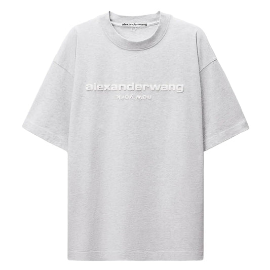 Alexander Wang Puff Logo Tee Grey