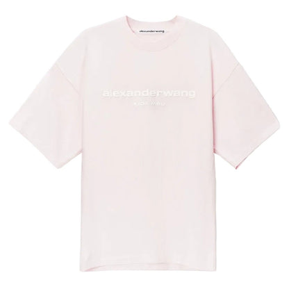 Alexander Wang Puff Logo Tee Pink