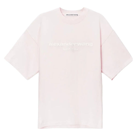 Alexander Wang Puff Logo Tee Pink